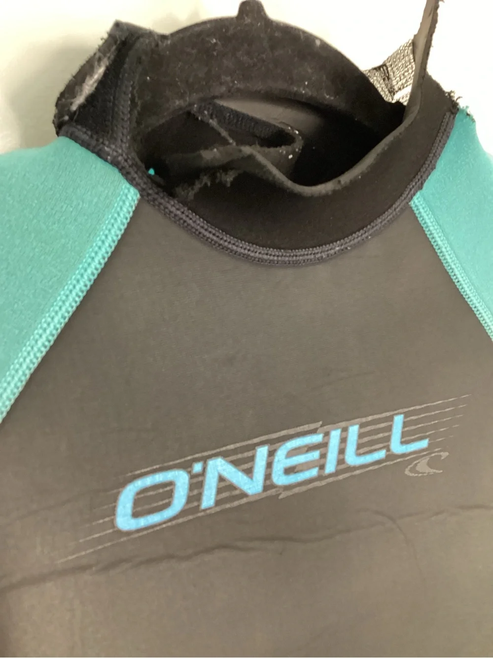 O'Neill Kids One-Piece Shorty Wetsuit in Teal, Black & Tan 10